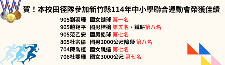 新竹縣114年中小學運動會