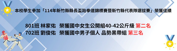 114年新竹縣縣長盃跆拳道